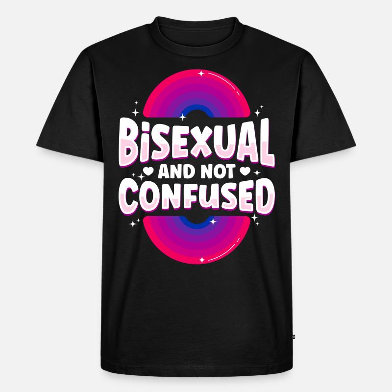 Bisexual Bi Pride Flag Bisexual - Männer Premium Bio T-Shirt - Schwarz