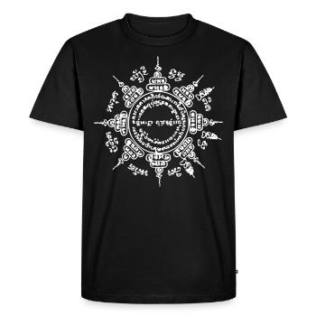 Muay Thai Buddha Tattoo Kickboxing - Men's Premium Organic T-Shirt - black - Front - Nico (187cm)