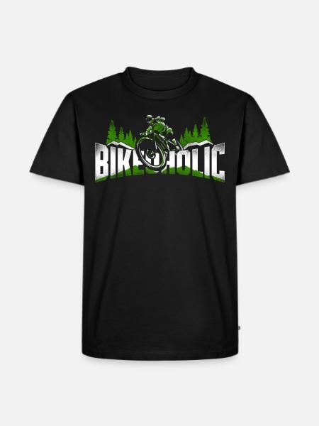 Enduro VTT VTT Équitation - T-shirt Premium bio Homme - noir