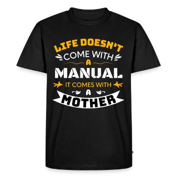 Fête des mères, Fête des mères, Fête des mères - T-shirt Premium bio Homme - noir - Devant - Nico (187cm)