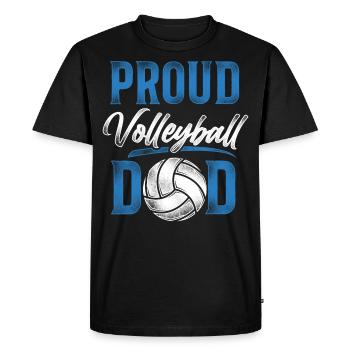 Joueur de volleyball Équipe Papa Père - T-shirt Premium bio Homme - noir - Devant - Nico (187cm)