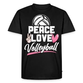 Joueur de volleyball Équipe Vintage - T-shirt Premium bio Homme - noir - Devant - Nico (187cm)