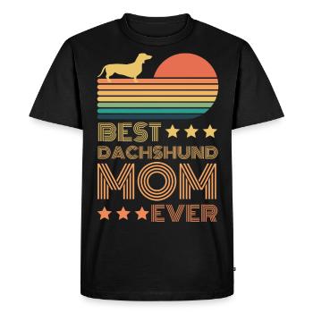 Meilleur Teckel Teckel Teckel Mama Mère - T-shirt Premium bio Homme - noir - Devant - Nico (187cm)