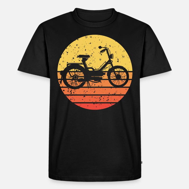 Mofa - Männer Premium Bio T-Shirt - Schwarz