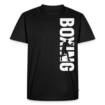 Boxe Boxe Vintage - T-shirt Premium bio Homme - noir - Devant - Nico (187cm)