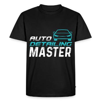 Auto-Detailing moteurs Maître Auto-Poliere mobile - T-shirt Premium bio Homme - noir - Devant - Nico (187cm)