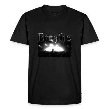 Concert respirer - T-shirt Premium bio Homme - noir - Devant - Nico (187cm)