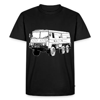 Pinzghauer710K - Men's Premium Organic T-Shirt - black - Front - Nico (187cm)