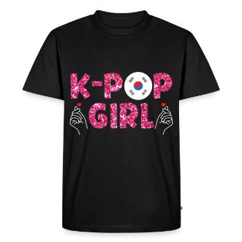 K-Pop Is My Séoul Kpop - T-shirt Premium bio Homme - noir - Devant - Nico (187cm)