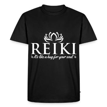 Reiki Master Gift Ideas | Reiki Treatment Yoga - Men's Premium Organic T-Shirt - black - Front - Nico (187cm)