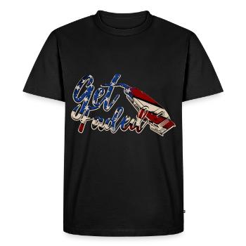 Get Faded Razor Hairdresser Hairstylist Barbershop - T-shirt Premium bio Homme - noir - Devant - Nico (187cm)