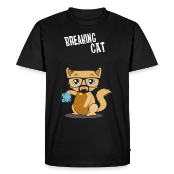 Süße Katze Heisenberg Cat Meth Blue - Männer Premium Bio T-Shirt - Schwarz - Vorne - Nico (187cm)