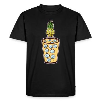 Cocktail Pina Colada Pineapple Diving Glass Diving - Men's Premium Organic T-Shirt - black - Front - Nico (187cm)