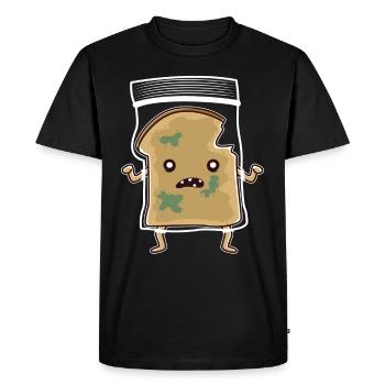 Toast de Sandwitch Zombie - T-shirt Premium bio Homme - noir - Devant - Nico (187cm)