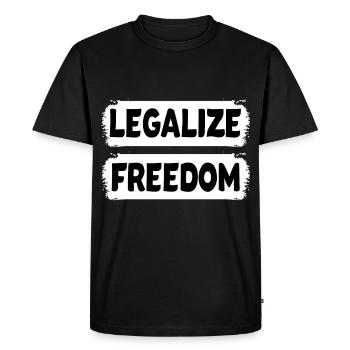 Légaliser la liberté - T-shirt Premium bio Homme - noir - Devant - Nico (187cm)