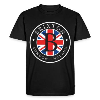 Brixton London England Great Britain UK Cadeau - T-shirt Premium bio Homme - noir - Devant - Nico (187cm)