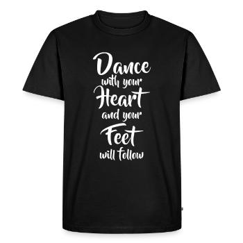 Musique danse danseur danseur dancer scène cadeau - T-shirt Premium bio Homme - noir - Devant - Nico (187cm)