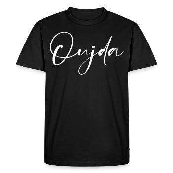 Oujda - T-shirt Premium bio Homme - noir - Devant - Nico (187cm)