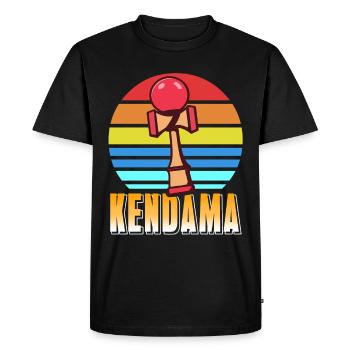 Kendama - T-shirt Premium bio Homme - noir - Devant - Nico (187cm)