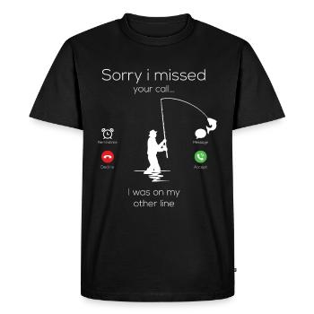 Pêche pêche Petri Prédateur cadeau - T-shirt Premium bio Homme - noir - Devant - Nico (187cm)