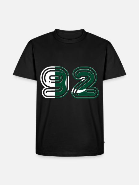 TEAM 92 PAKISTAN - Men's Premium Organic T-Shirt - black