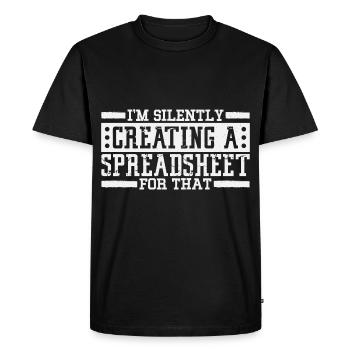 Statisticians and Statistics And Mathematics - Men's Premium Organic T-Shirt - black - Front - Nico (187cm)