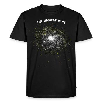 42 Is The Answer - la réponse est 42 - T-shirt Premium bio Homme - noir - Devant - Nico (187cm)