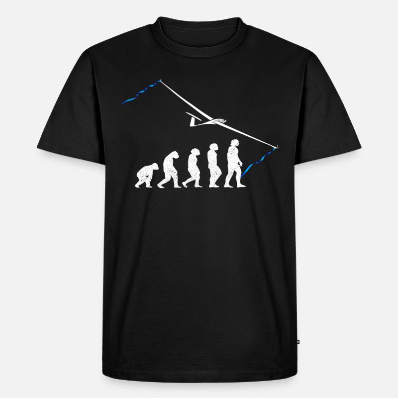 Gliding glider evolution glider - Men's Premium Organic T-Shirt - black