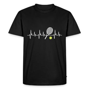 Tennisspieler Männer Kinder Geschenkidee Tennis - T-shirt Premium bio Homme - noir - Devant - Nico (187cm)