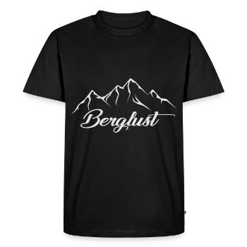 Lustiger Wander Spruch Damen Geschenk Berg Wandern - Männer Premium Bio T-Shirt - Schwarz - Vorne - Nico (187cm)