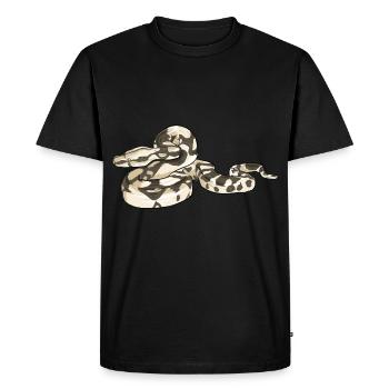 Boa Constrictor I Abgottschlange motif for snake - Men's Premium Organic T-Shirt - black - Front - Nico (187cm)