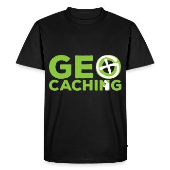 Geocaching Loisirs au nom - T-shirt Premium bio Homme - noir - Devant - Nico (187cm)