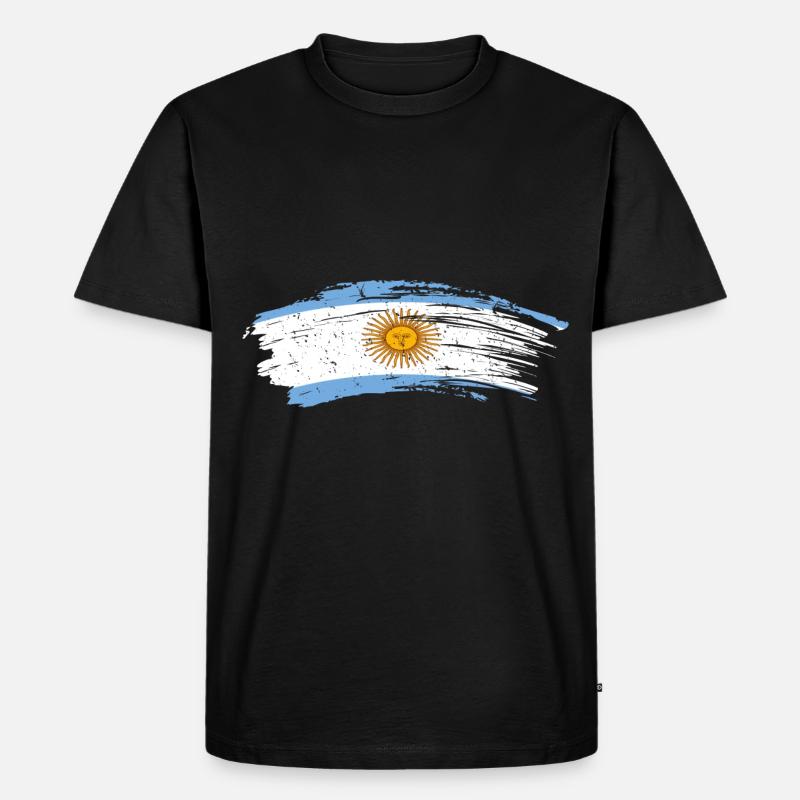 Argentinien - Männer Premium Bio T-Shirt - Schwarz