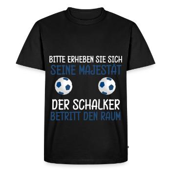 Schalker cooler Spruch Schalke Fan Fußball - Männer Premium Bio T-Shirt - Schwarz - Vorne - Nico (187cm)