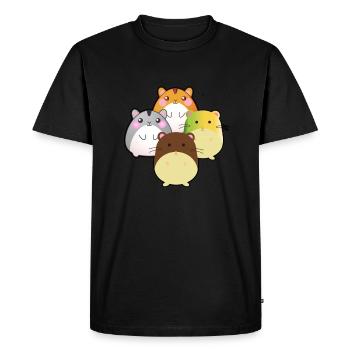 Tirelire cochon d'Inde cochon d'Inde bissau - T-shirt Premium bio Homme - noir - Devant - Nico (187cm)
