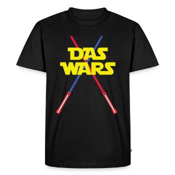 The Wars with Lightsabers - Men's Premium Organic T-Shirt - black - Front - Nico (187cm)