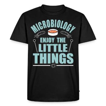 microbiologie - T-shirt Premium bio Homme - noir - Devant - Nico (187cm)