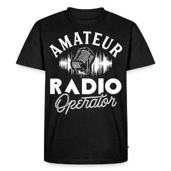 Amateur radio amateur radio operator RAdio - Men's Premium Organic T-Shirt - black - Front - Nico (187cm)