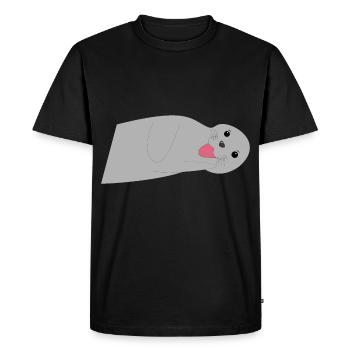 robbe - T-shirt Premium bio Homme - noir - Devant - Nico (187cm)