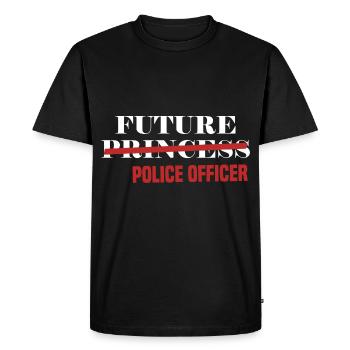 L’avenir de la princesse policier policier enfants par - T-shirt Premium bio Homme - noir - Devant - Nico (187cm)