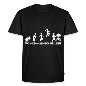 Grillen Griller Grill Grillparty Geschenk - Männer Premium Bio T-Shirt - Schwarz - Vorne - Nico (187cm)