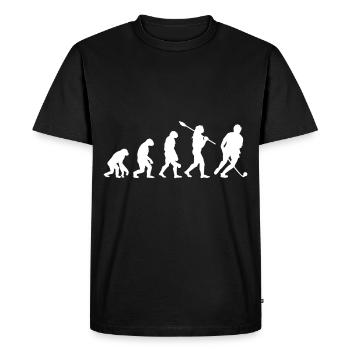 Hockey Evolution - Men's Premium Organic T-Shirt - black - Front - Nico (187cm)