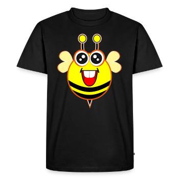 Bumblebee - Bee Insects Summer Sweet Kids Shirt - Men's Premium Organic T-Shirt - black - Front - Nico (187cm)