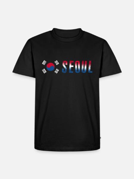 Seoul | Korea - Men's Premium Organic T-Shirt - black
