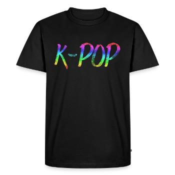 K-POP - Men's Premium Organic T-Shirt - black - Front - Nico (187cm)