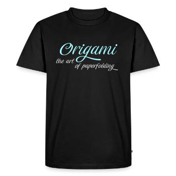 origami - T-shirt Premium bio Homme - noir - Devant - Nico (187cm)