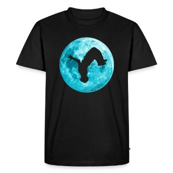 Parkour Freerunning Backflip Freestyle Acrobatics - T-shirt Premium bio Homme - noir - Devant - Nico (187cm)