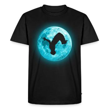 Parkour Freerunning Backflip Freestyle Acrobatics - T-shirt Premium bio Homme - noir - Devant - Nico (187cm)