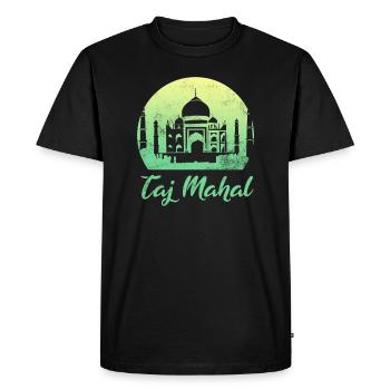 Taj Mahal - تاج محل - T-shirt Premium bio Homme - noir - Devant - Nico (187cm)