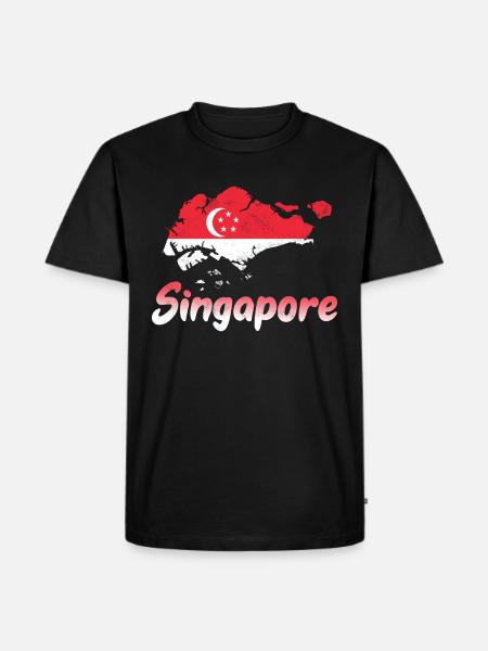 Singapore - Men's Premium Organic T-Shirt - black